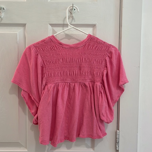 Free People Pink Flowy Top - Picture 2 of 3